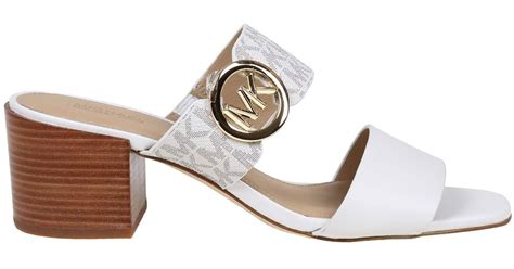 michael kors slide on sandals|michael kors summer mid sandals.